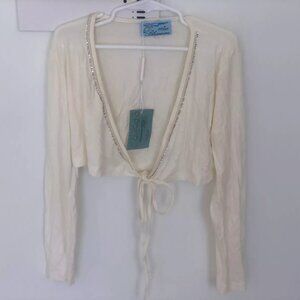 Miss Blumarine Wrap Top, Size 8